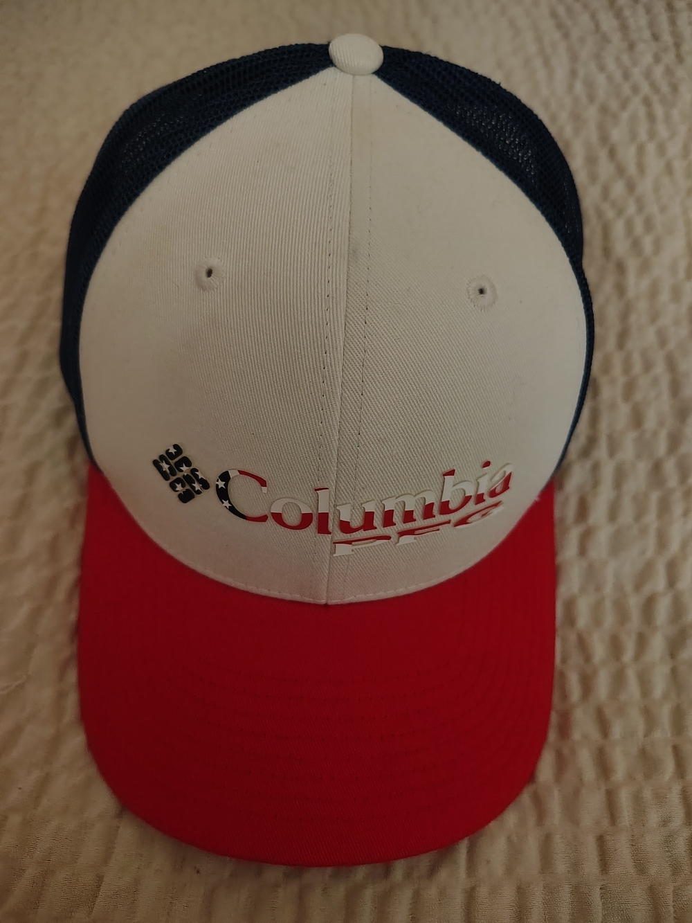 NWOT Columbia PFG Americana Mesh Trucker Hat Snapback